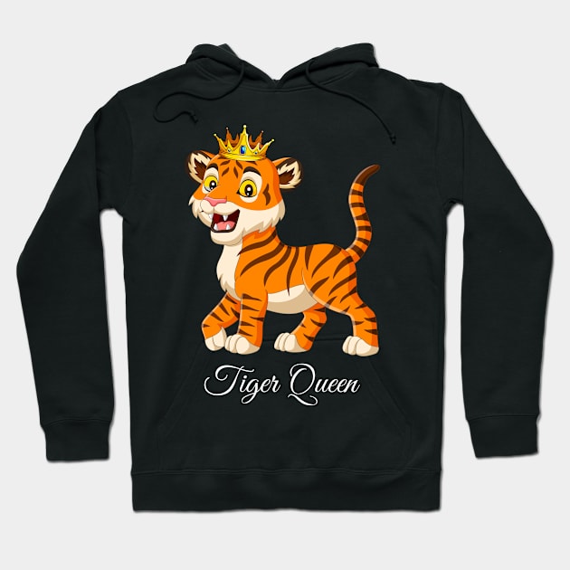 Tiger Queen Hoodie by ArticaDesign